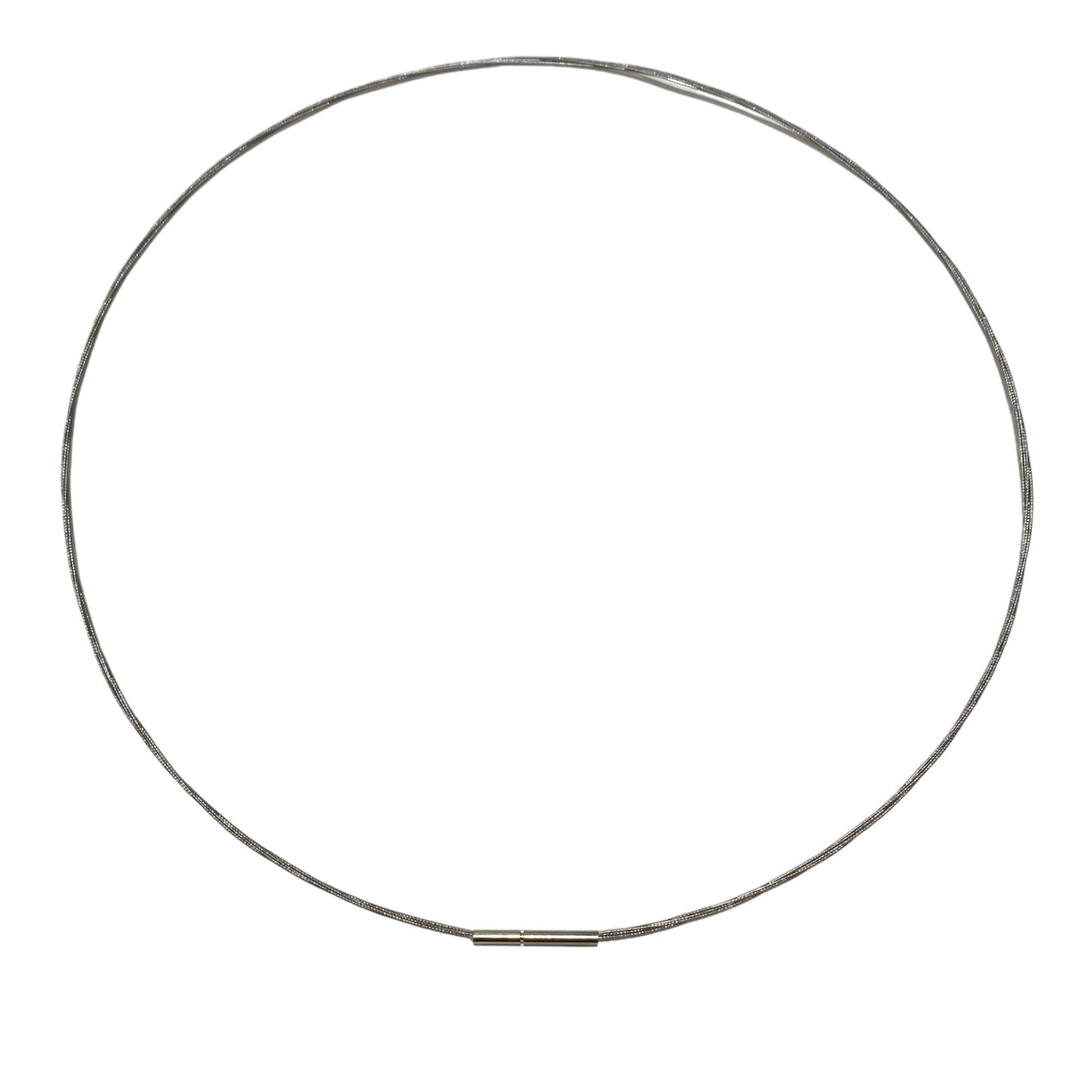 10 cordons en acier avec fermoir en acier inoxydable argenté