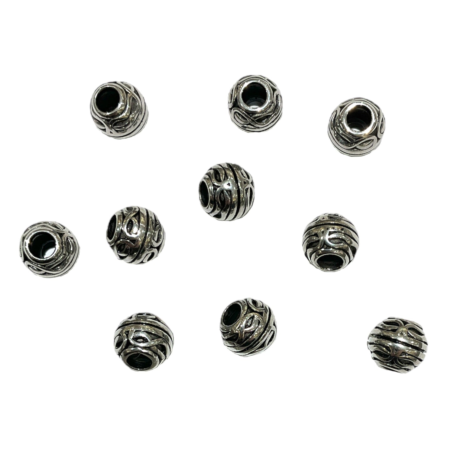 10 Breloque acier inoxydable