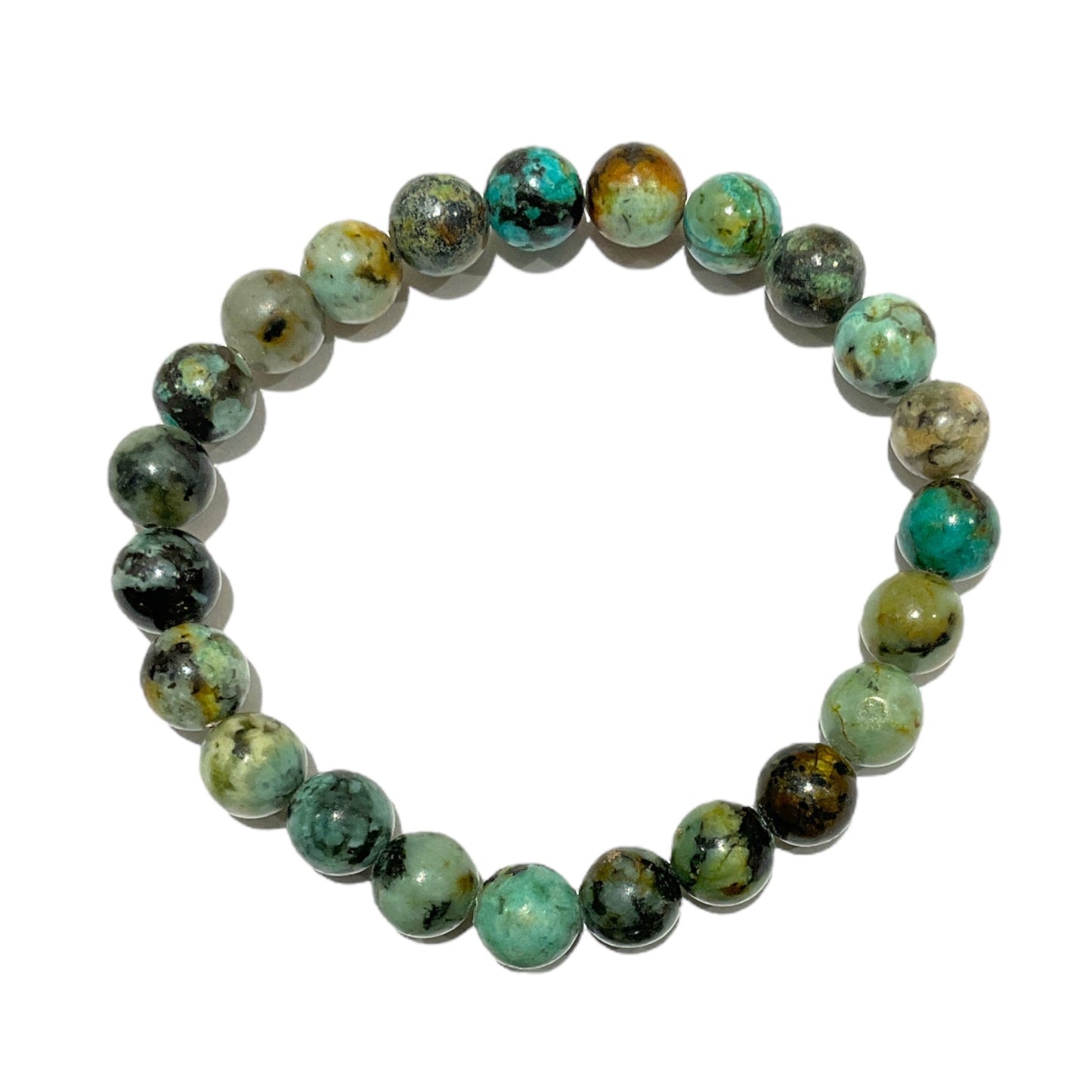 Bracelet Turquoise d’Afrique A pour enfant en 6mm