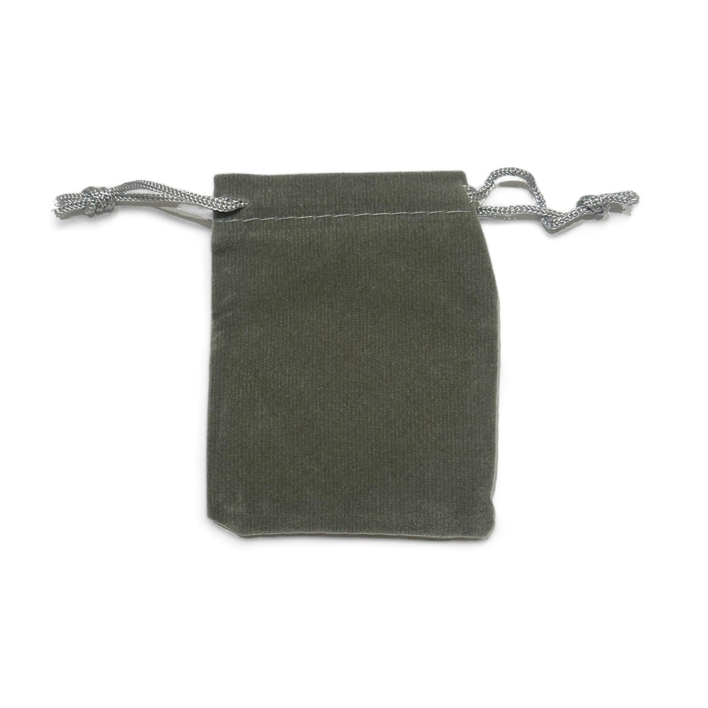 50 pochons en velour gris 7x9 cm