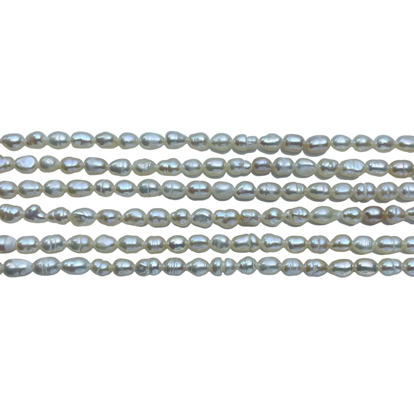 Fil de perle d’eau douce 3,8-4,2 mm #39