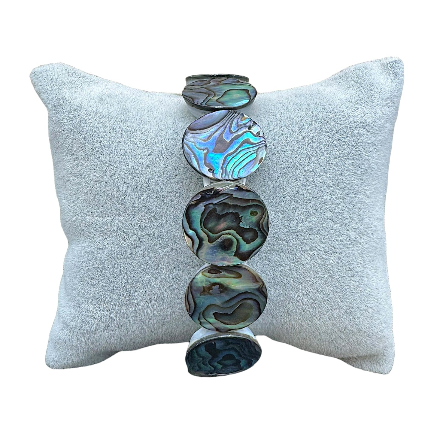 Bracelet rond en coquille d’ormeau AA