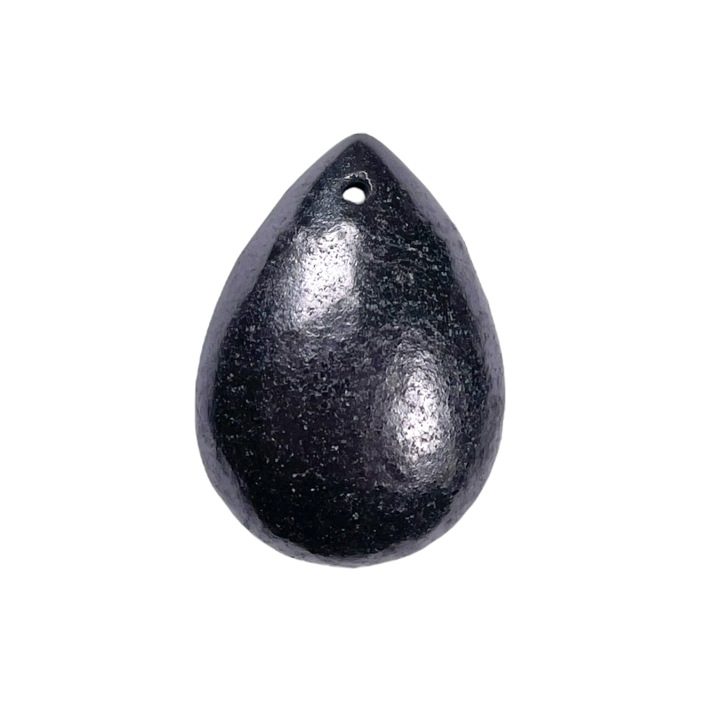 Pendentif Shungite goutte percé devant