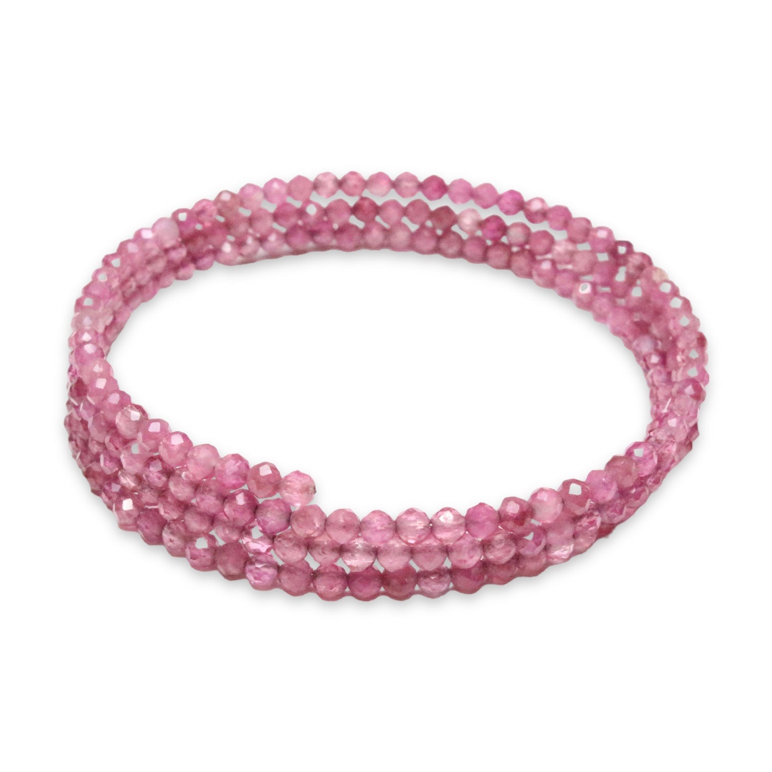 Bracelet Tourmaline rose AA Facettée tours – LaPierreAuChoix