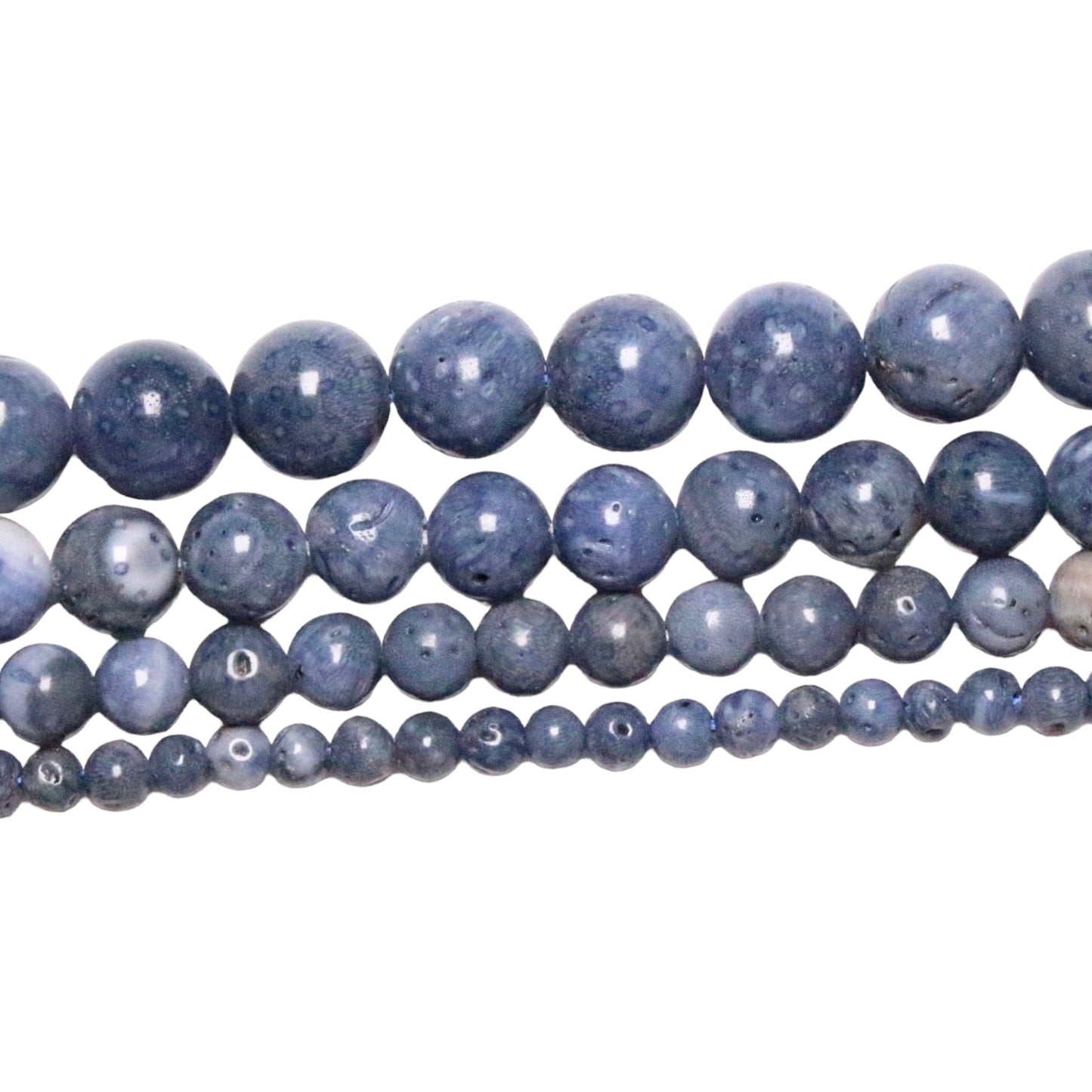 Fil de perle Corail Bleu A