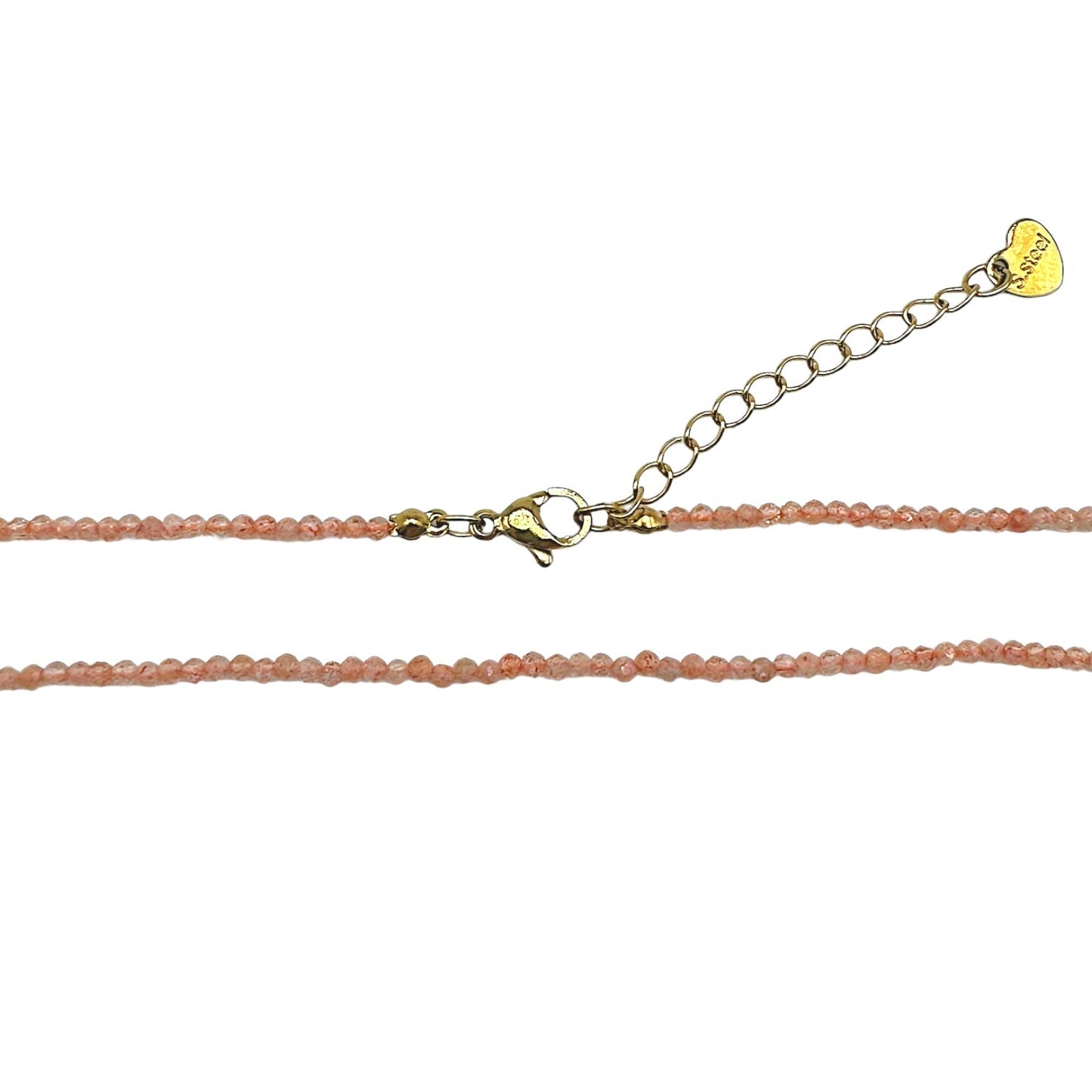 Collier Pierre de soleil 2-3mm acier inoxydable