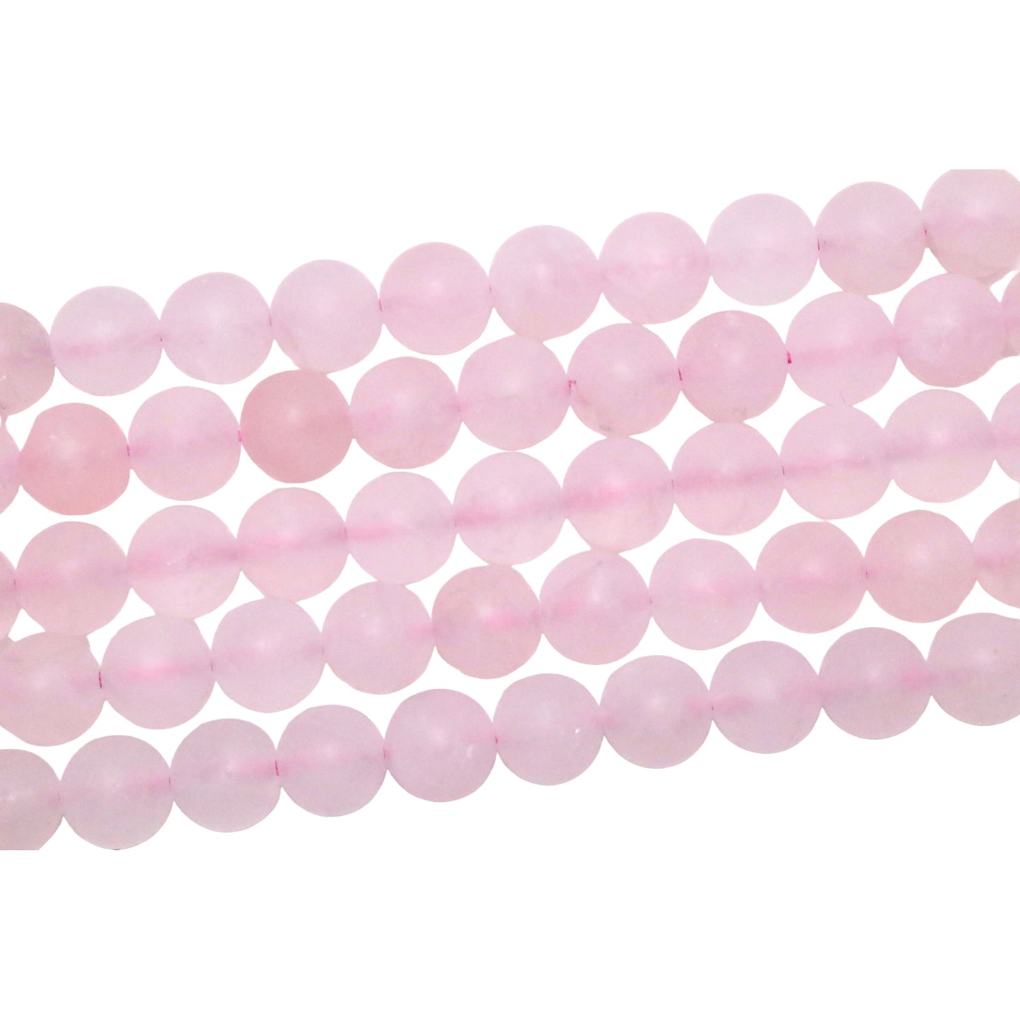 Fil de perle Quartz rose A mat