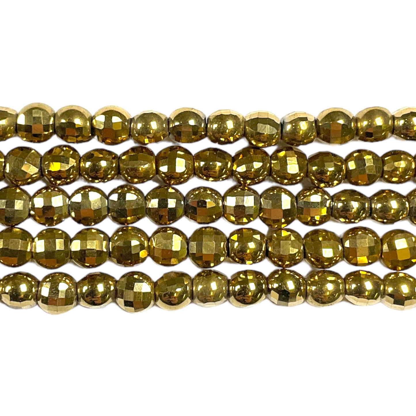 Fil de perle Hématite electroplaquée bronze/doré
HED-92