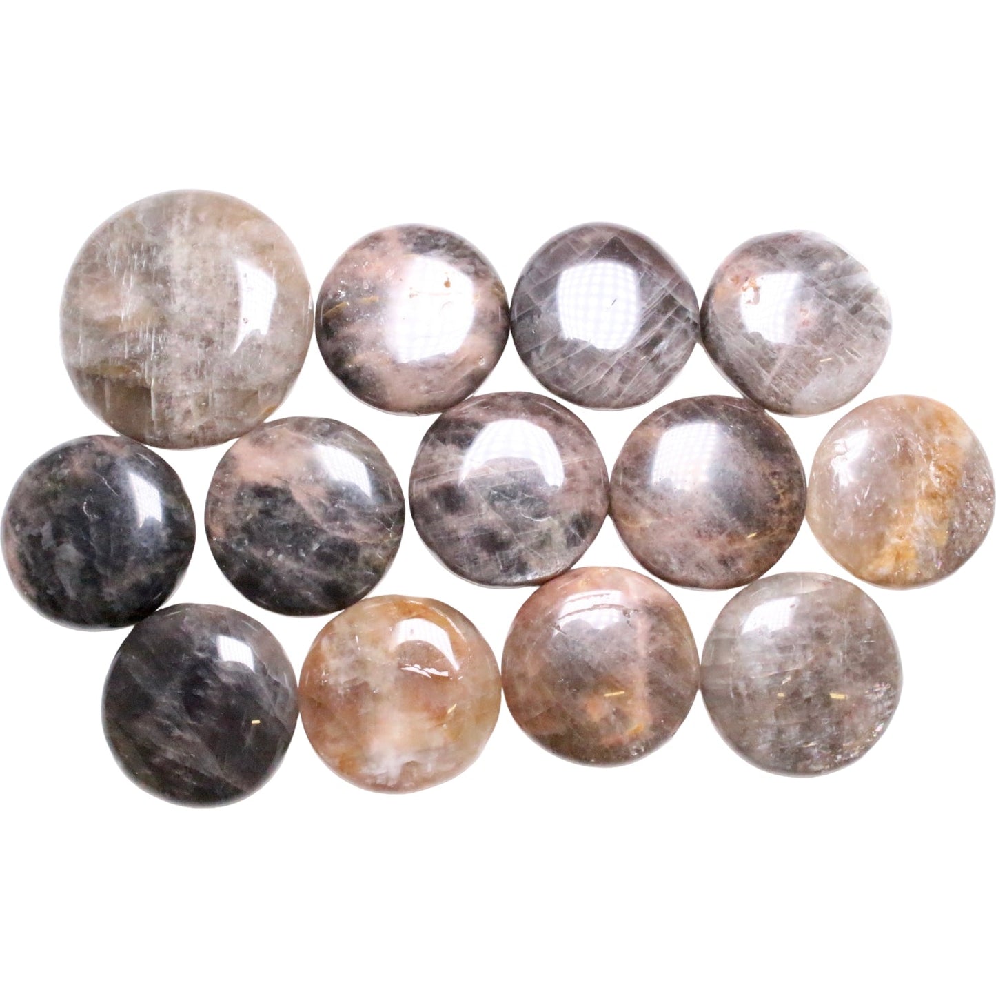 Galet Pierre de lune noire 40mm (Lot de 200g)