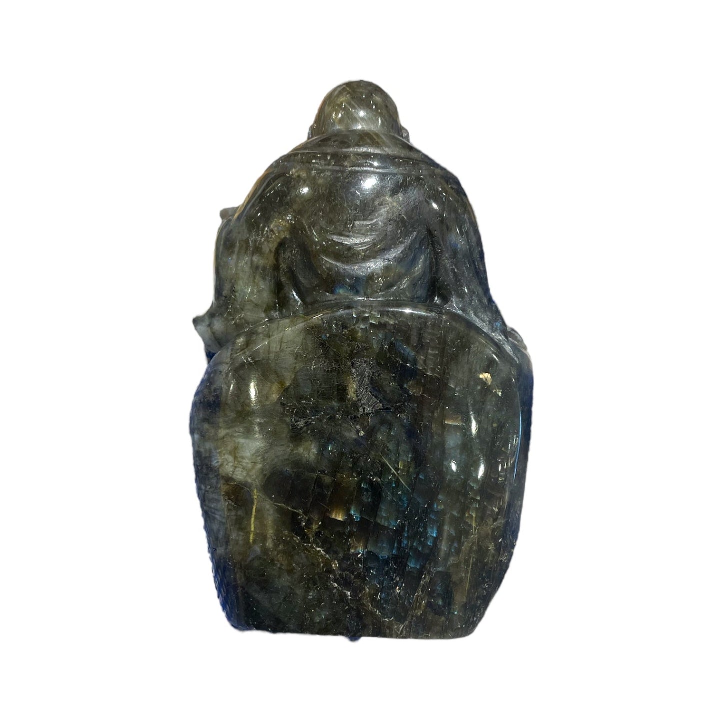 Bouddha en Labradorite pièce unique 11x7x3cm numéro B3