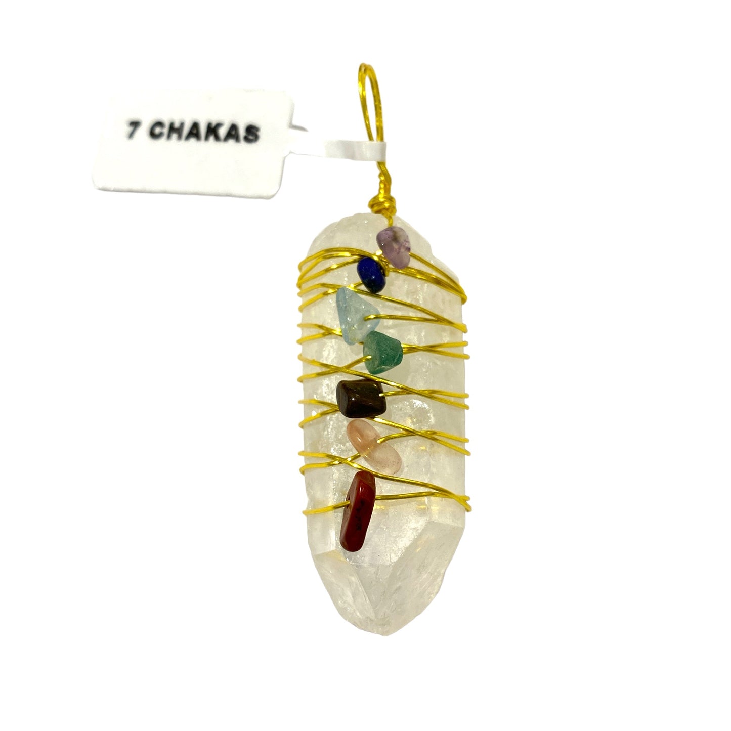 Pendentif bâton 7 chakras