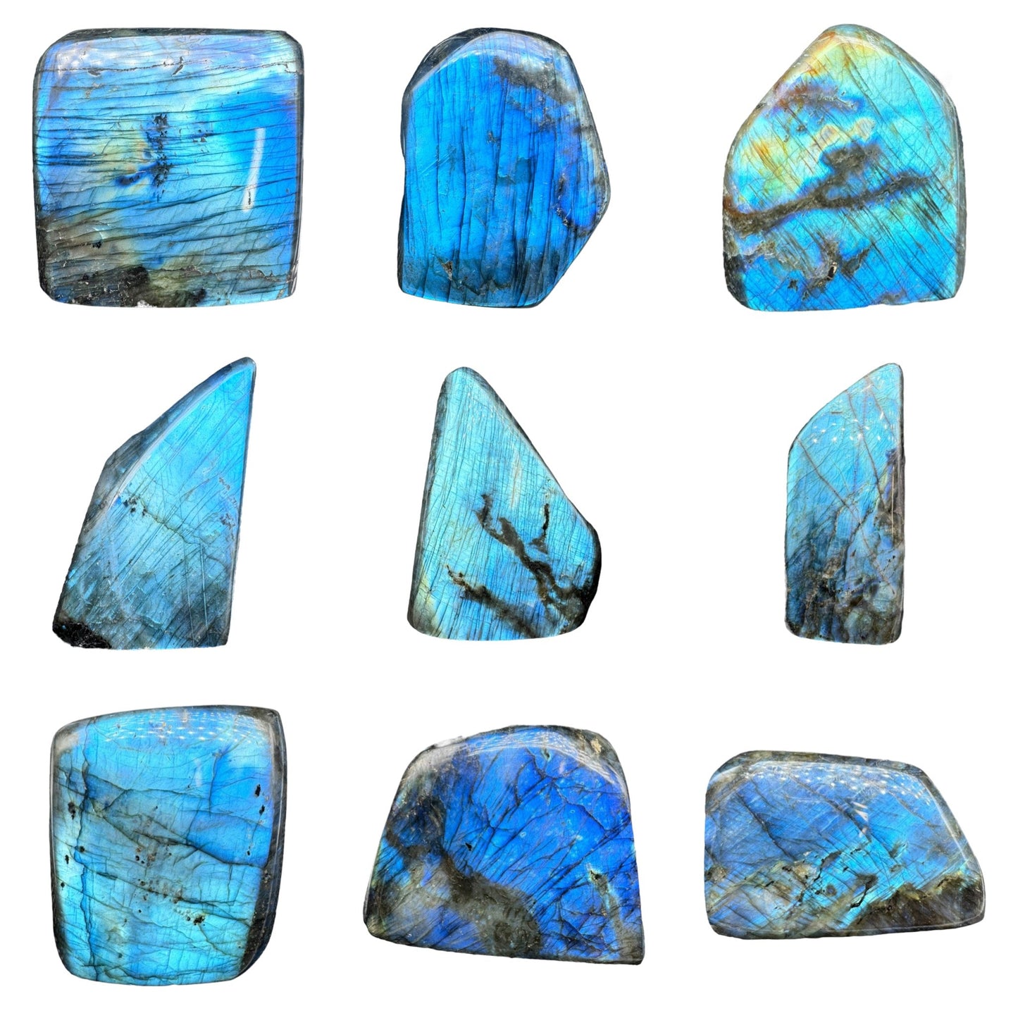 Labradorite bloc flashy forme libre AAA 1 kilo