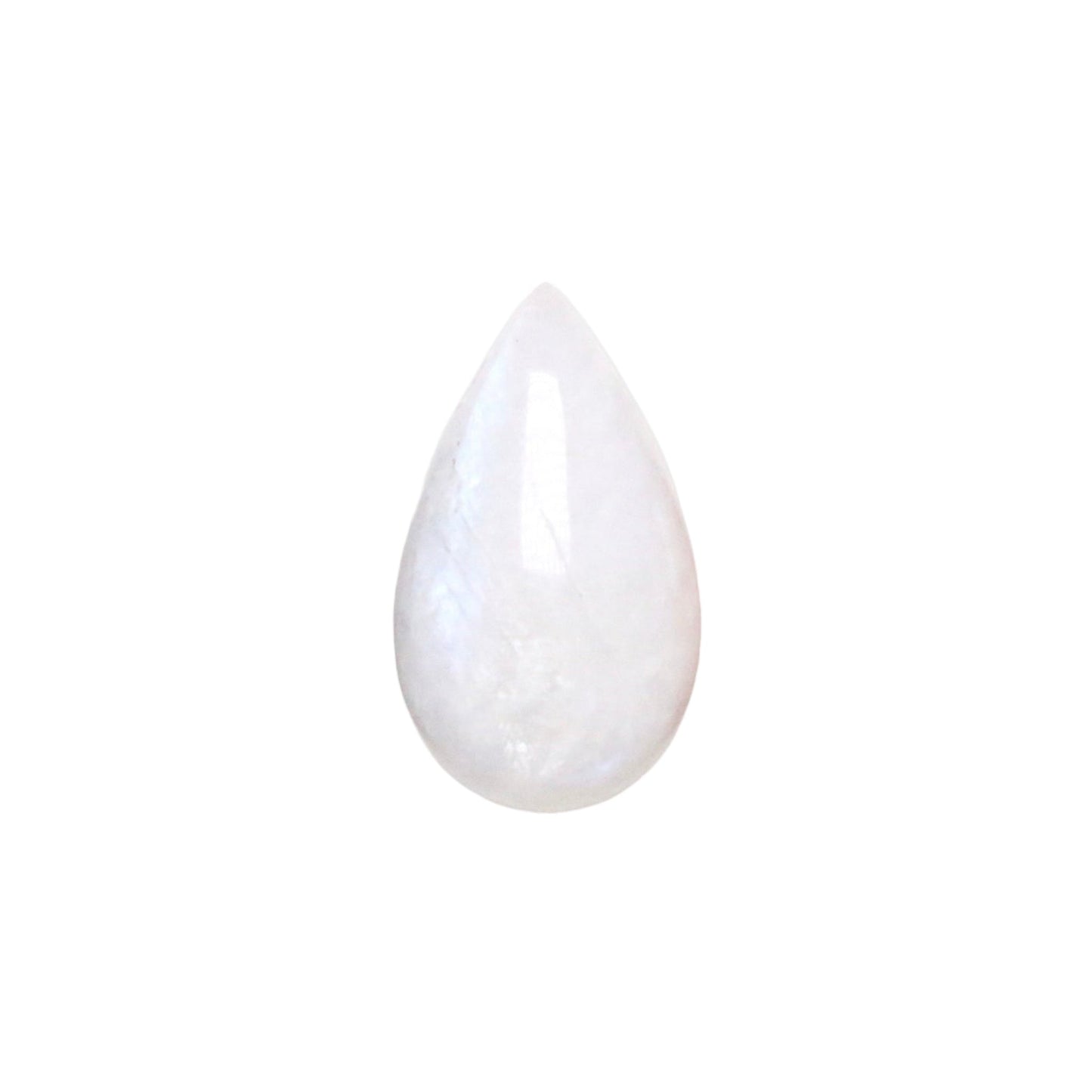 Pendentif goutte pierre de lune bleutée A percé sur le côté