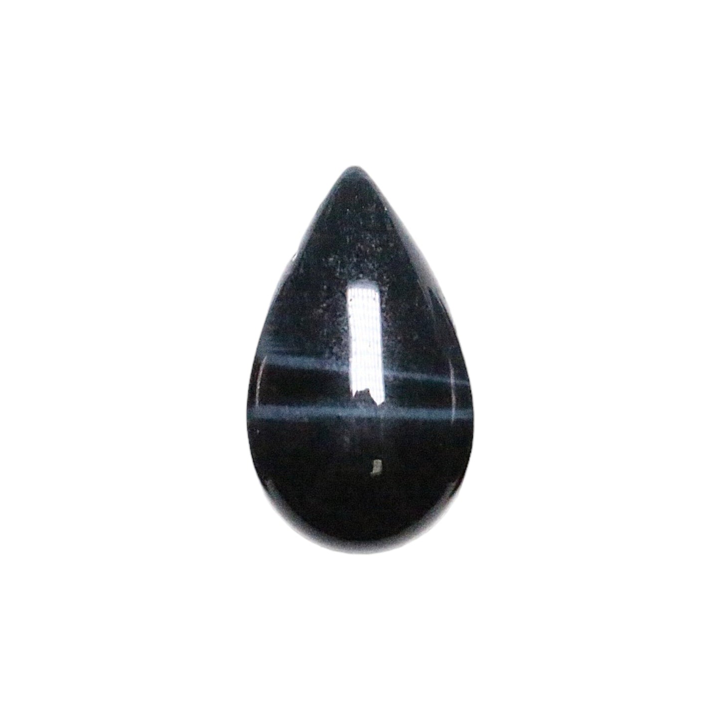 Pendentif goutte Œil de faucon percé sur le côté