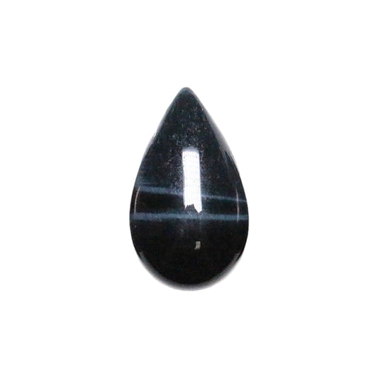 Pendentif goutte Œil de faucon percé sur le côté