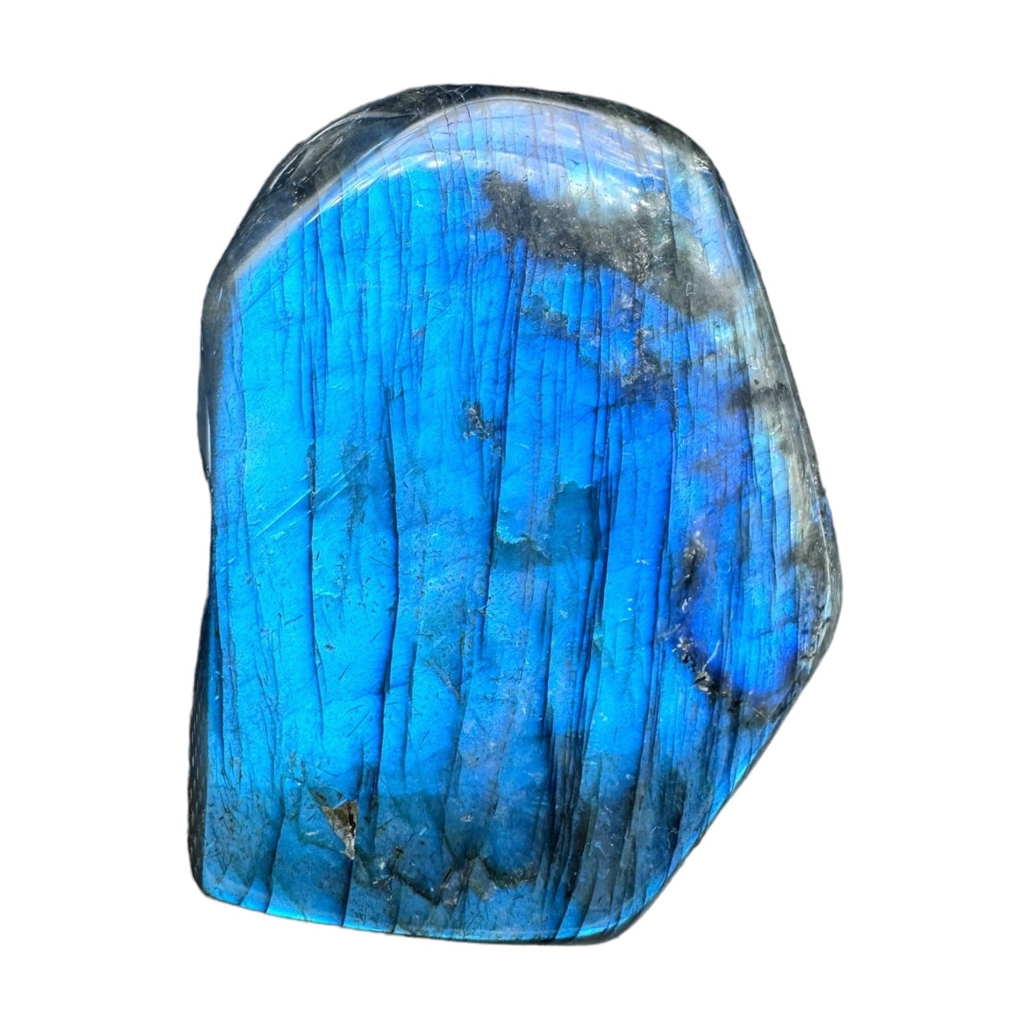 Labradorite flashy forme libre AAA (Lot 33) 595g 7x9x4 cm