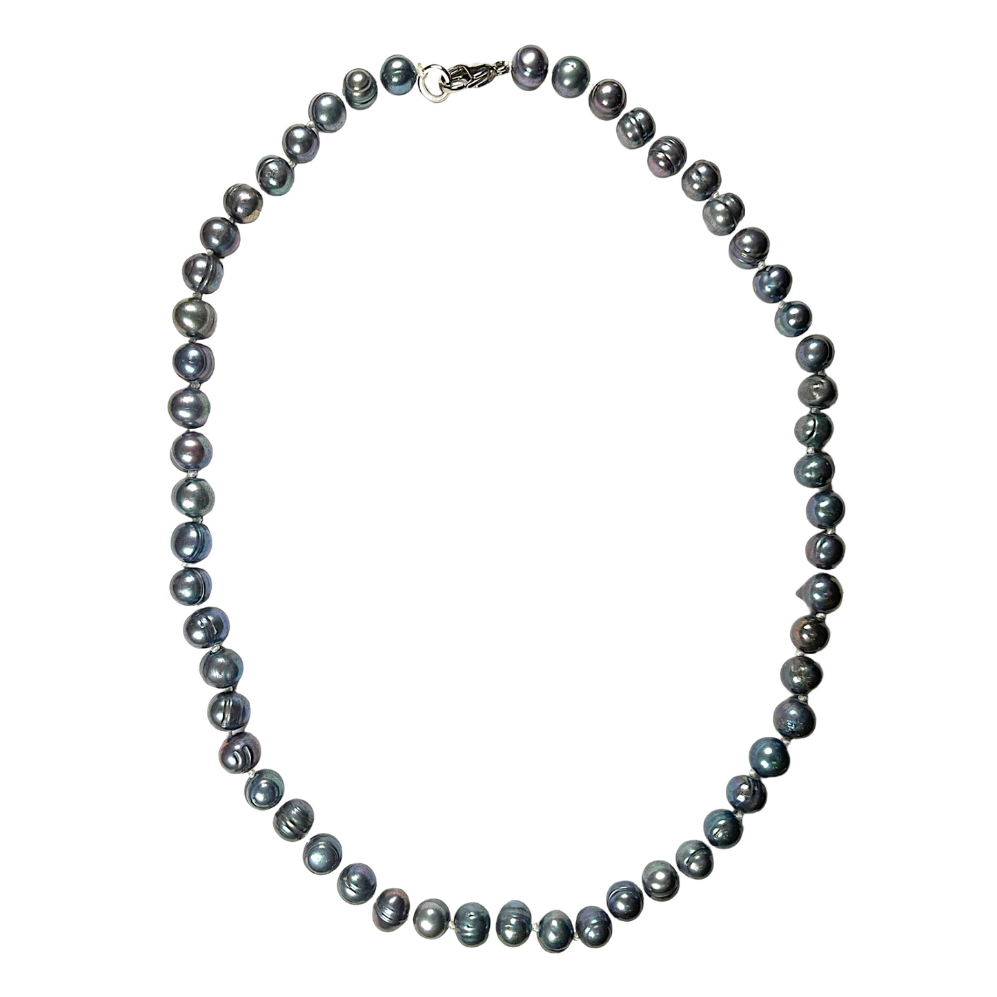 Collier en perles d’eau douce noire N-5