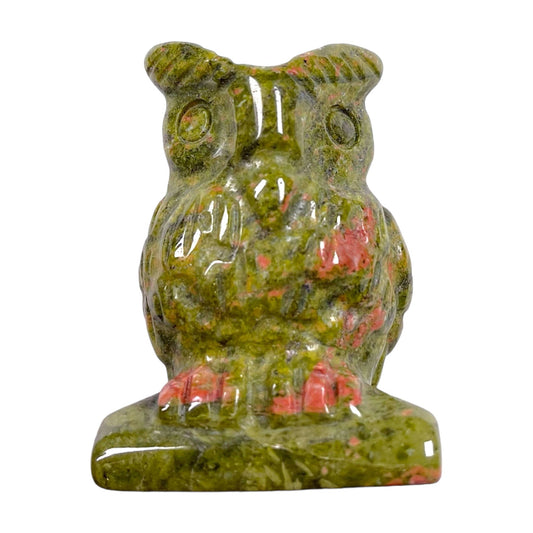 Figurine Hibou en Unakite