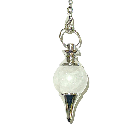 Pendule Cristal de roche forme boule