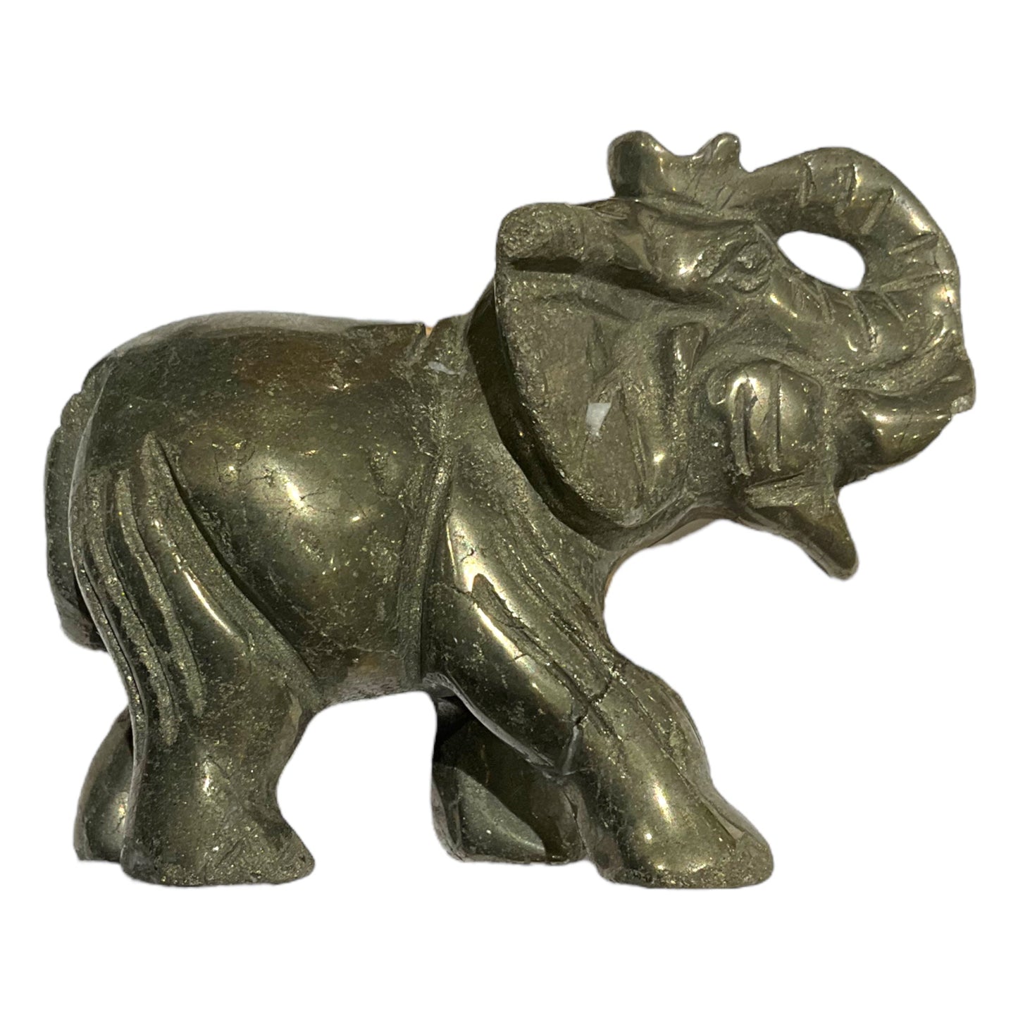 Statue Eléphant en Pyrite