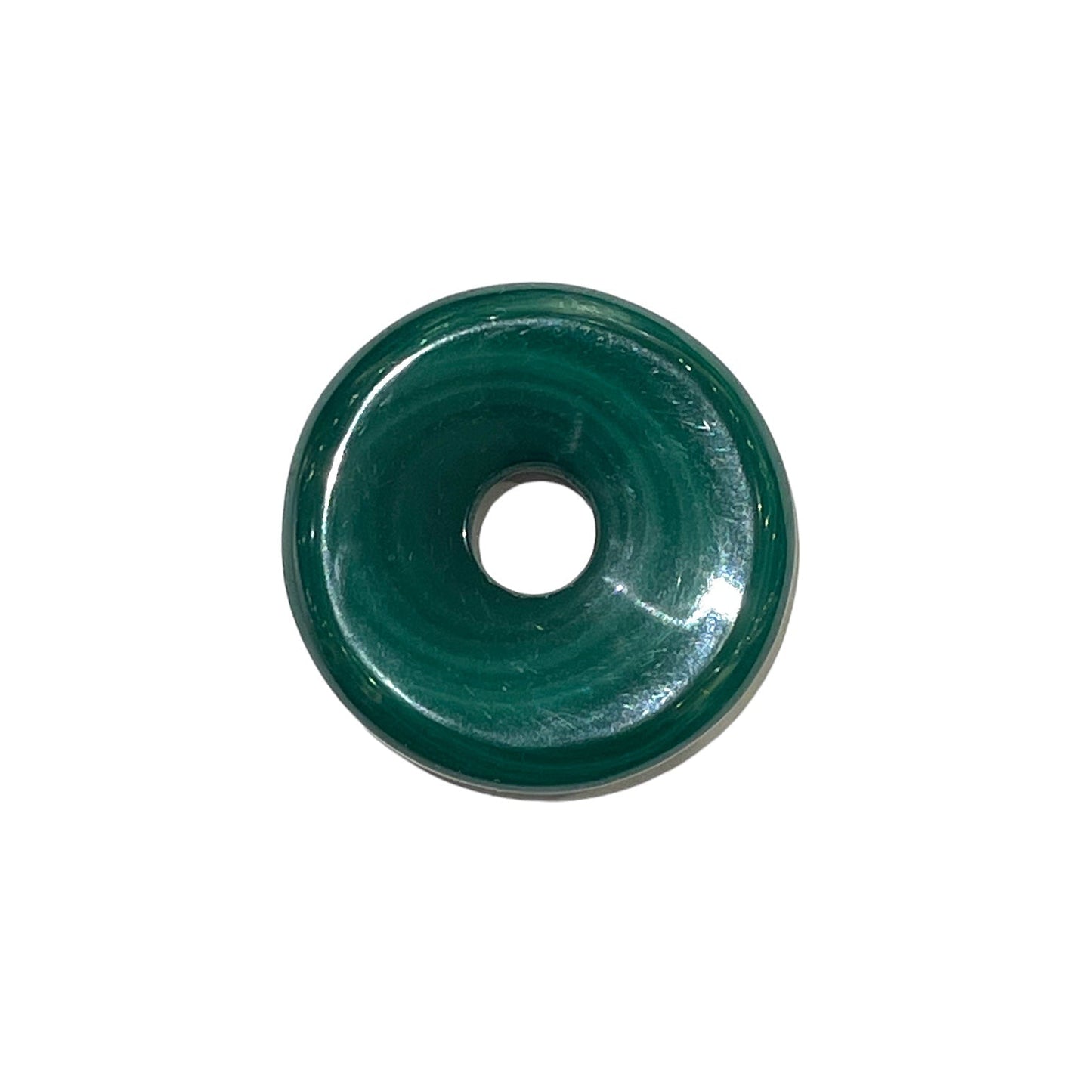 Pendentif donut en malachite