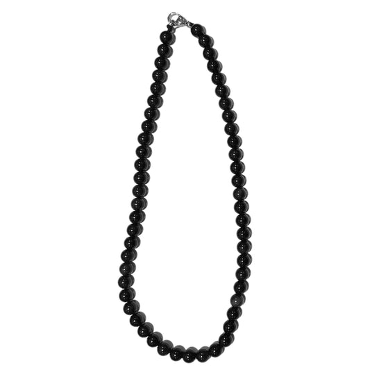 Collier boule Obsidienne œil céleste