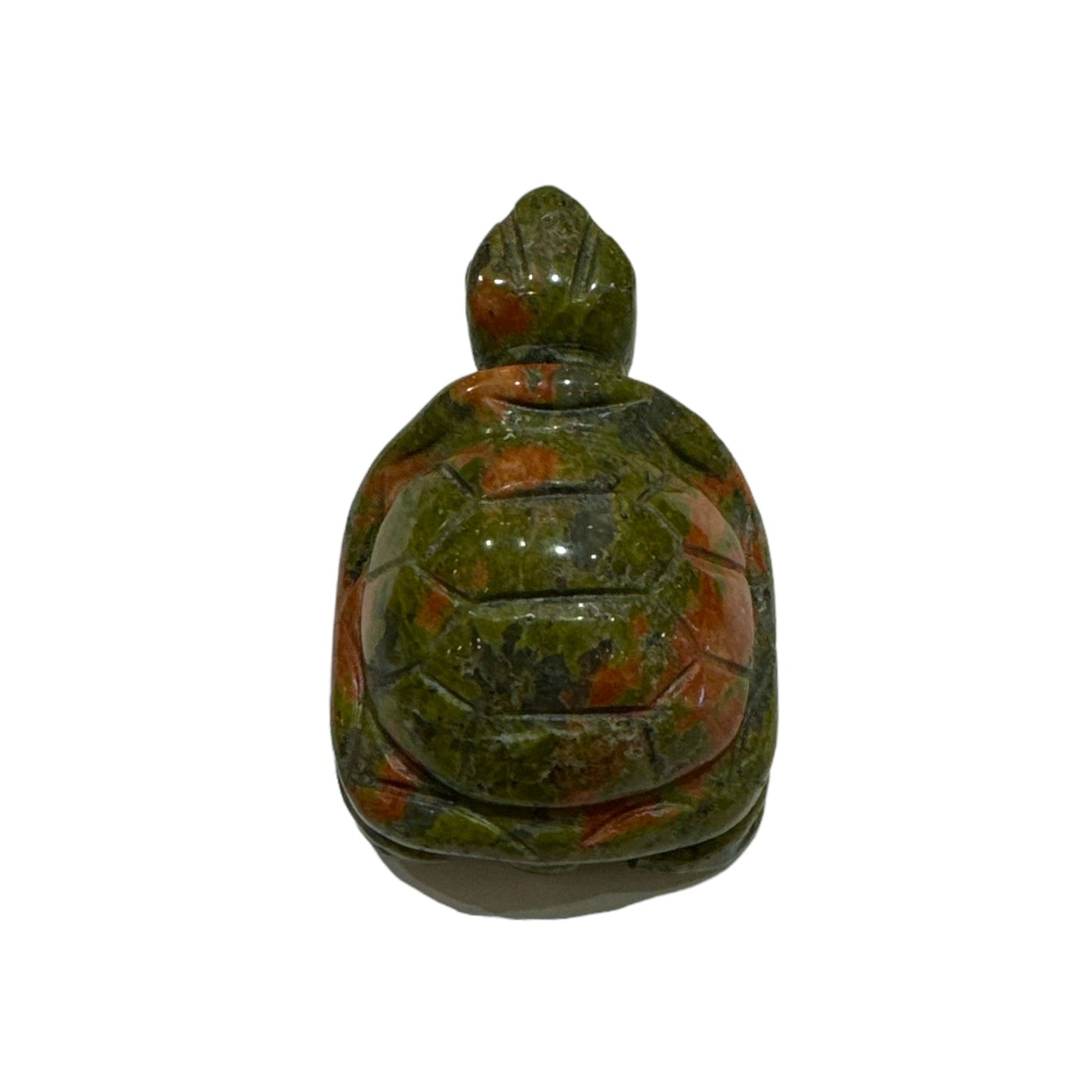 Statue Tortue en Unakite taille moyenne