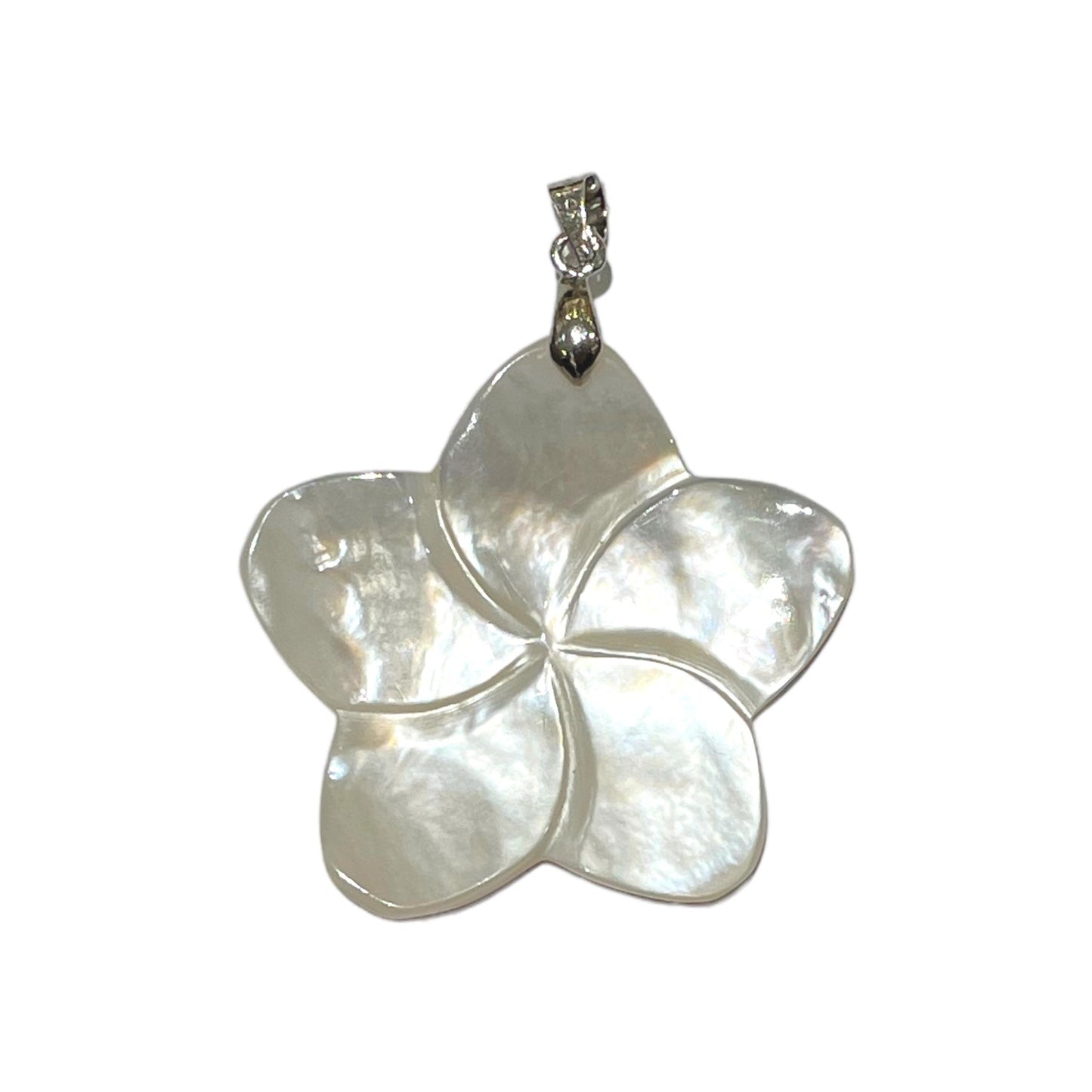 Pendentif fleurs monoi en nacre