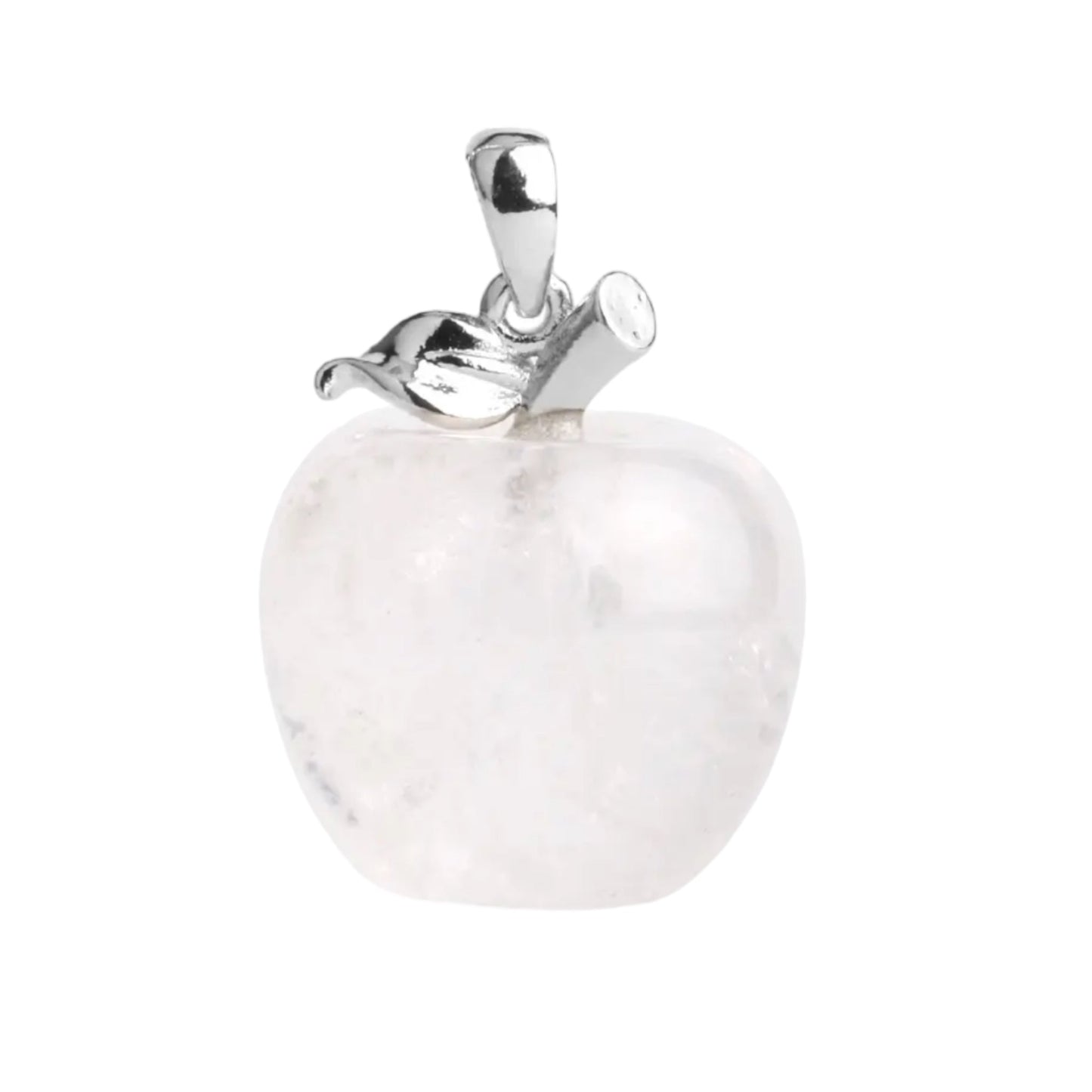 Pendentif en pomme en cristal de roche