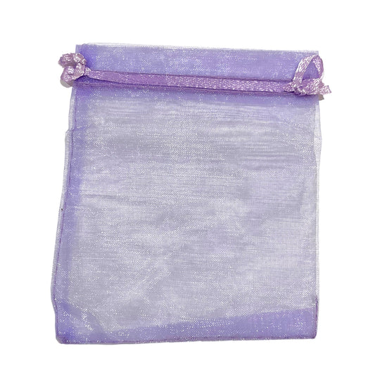 100 pochon organza violet 10 x 12 cm