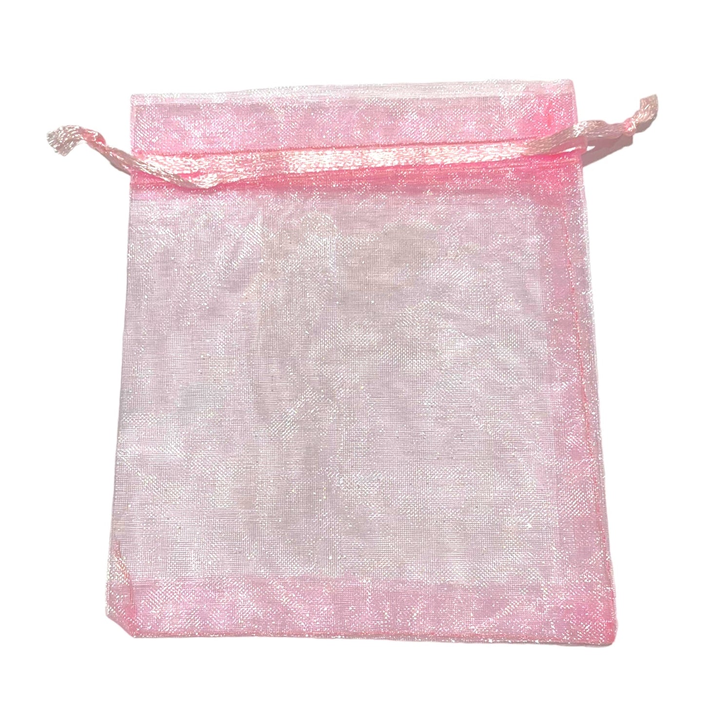 100 pochon organza rose 10 x 12 cm