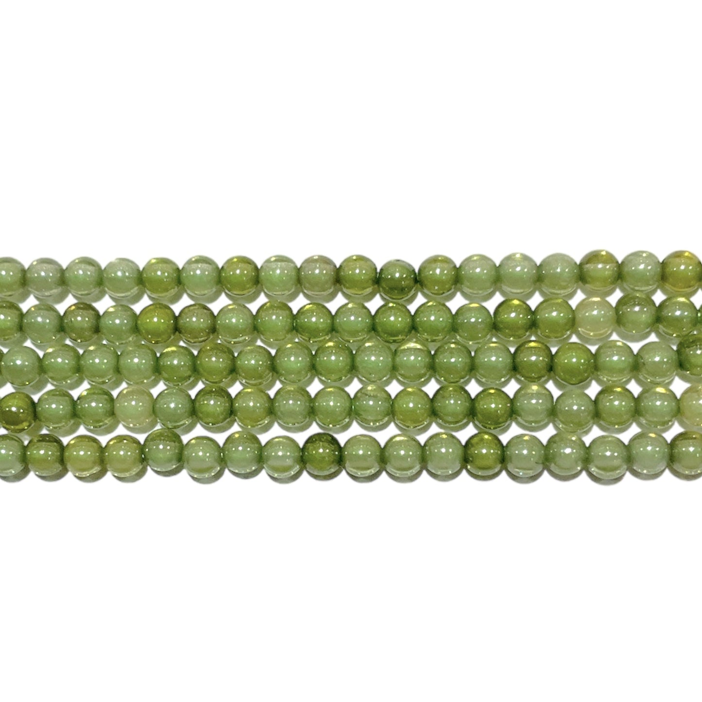 Fil de perle Zircon vert 2 mm