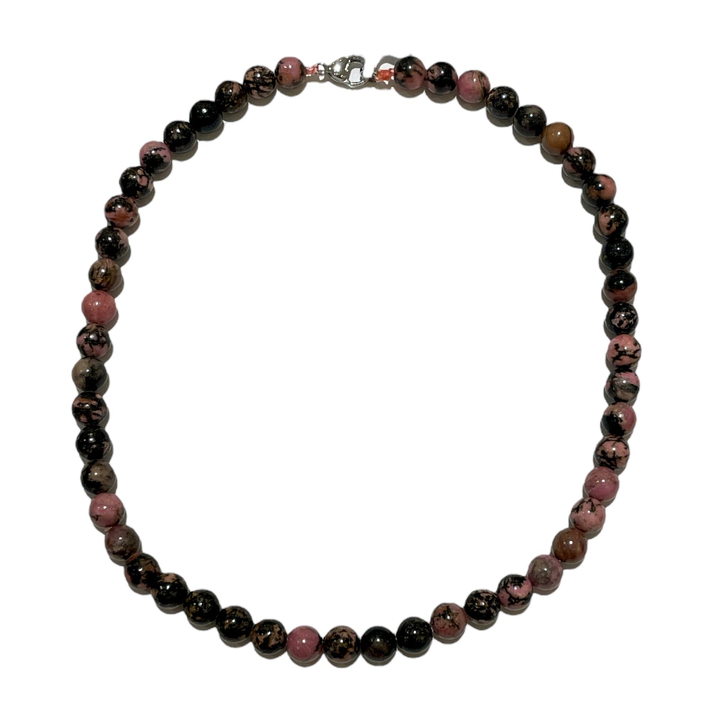 Collier boule Rhodonite