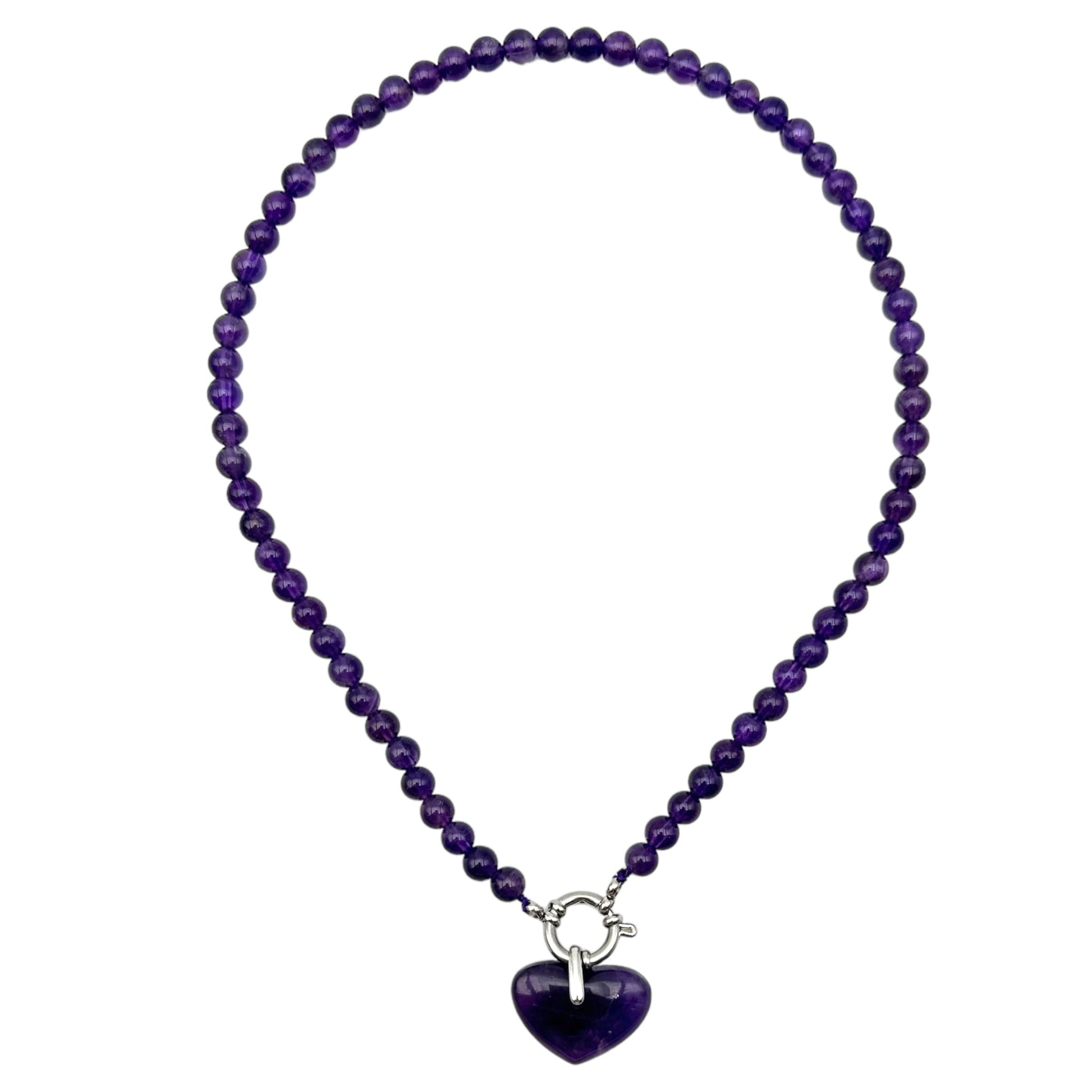 Création perle et bijou GENERIQUE Collier 15 perles Améthyste du Brésil Création perle et bijou GENERIQUE Collier 15 perles Améthyste du Brésil