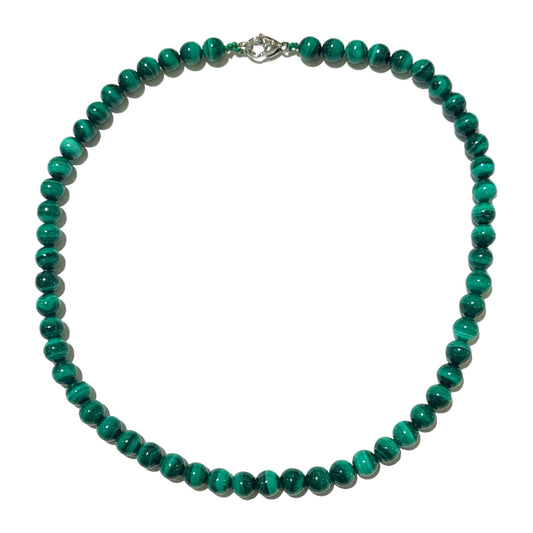 Collier boule malachite