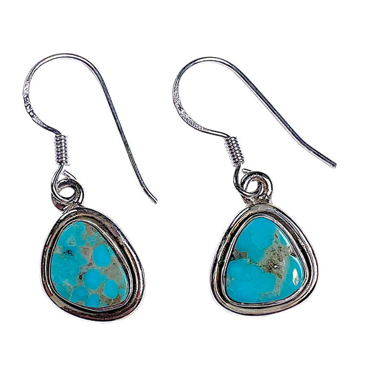 Boucle d'oreille en Argent 925 & turquoise d’Arizona