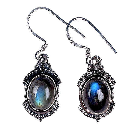 Boucle d'oreille en Argent 925 & labradorite