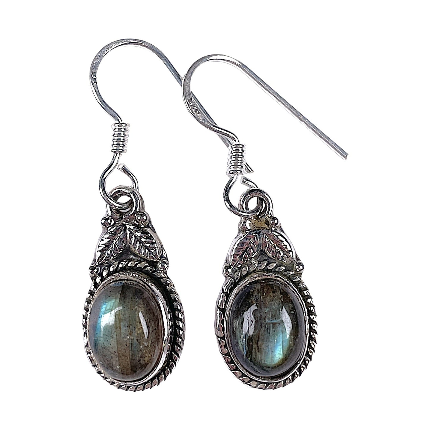 Boucle d'oreille en Argent 925 & labradorite