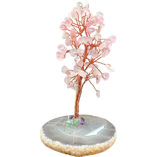 Arbre de vie en Quartz rose