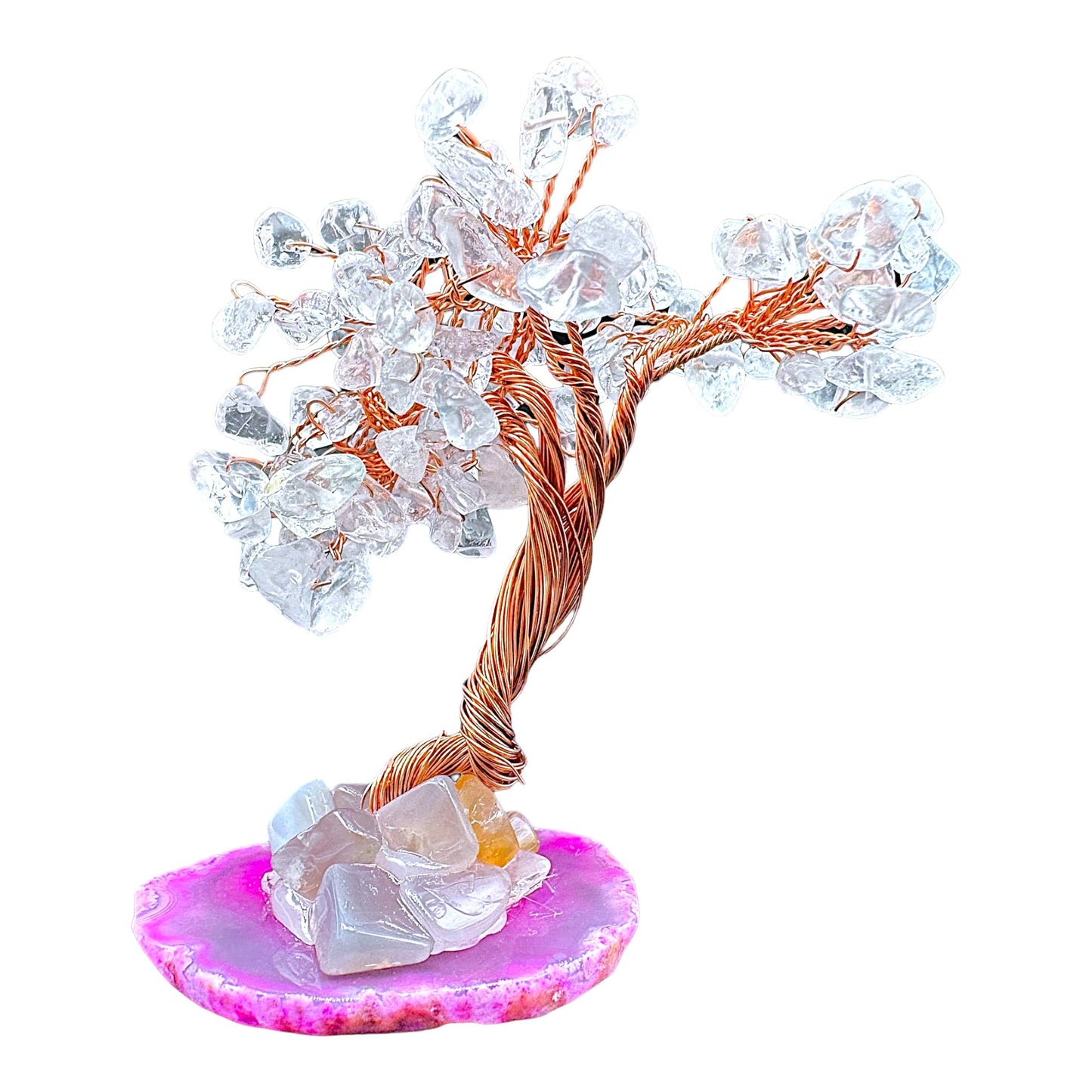 Arbre de vie en Cristal de roche x agate