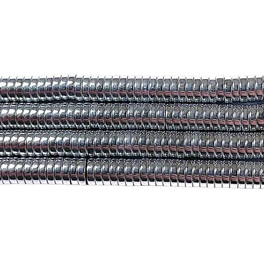 Fil de perle Hématite electroplaquée argenté HEA-18