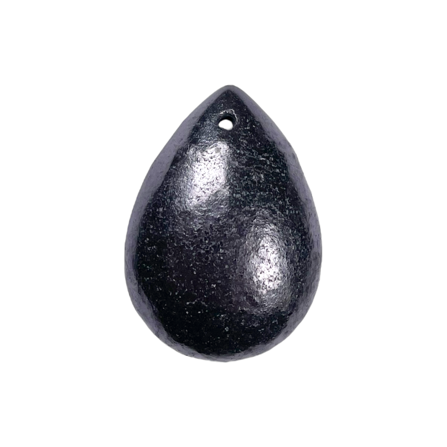 Pendentif  Shungite goutte percé devant