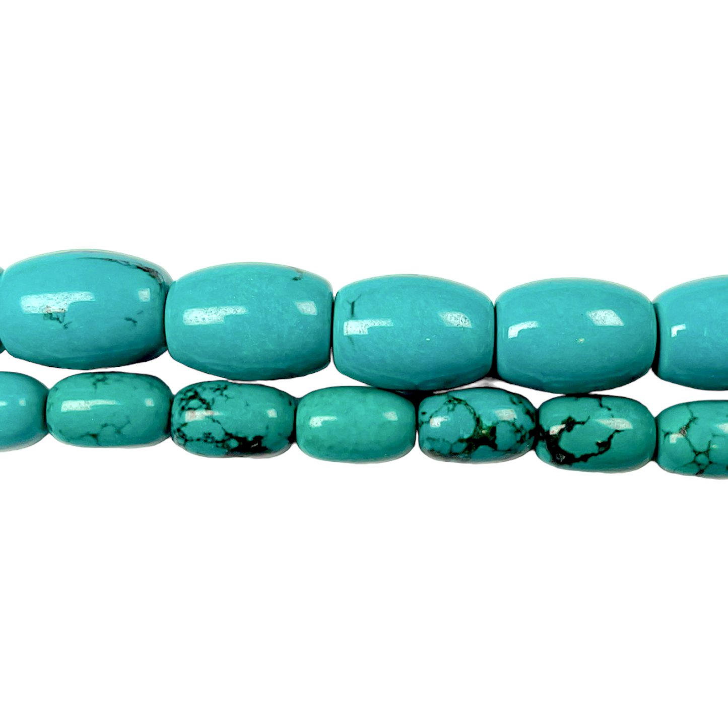 Fil ovale Turquoise de Chine