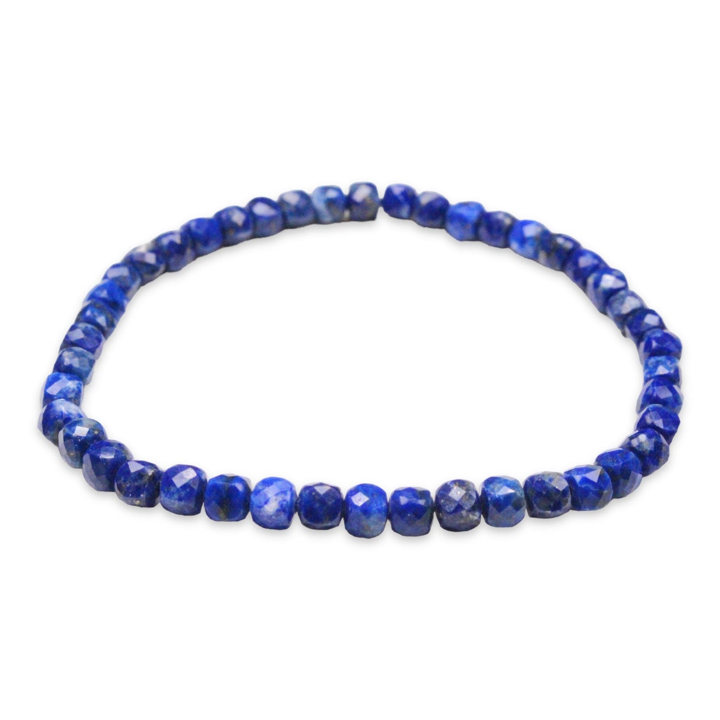 Bracelet Lapis cube AA 4x4 mm