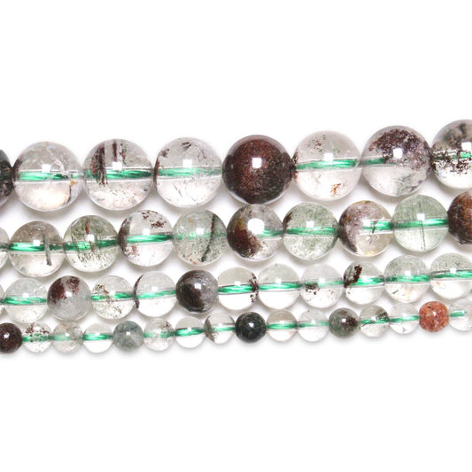 Fil de perles Quartz Lodolite AA