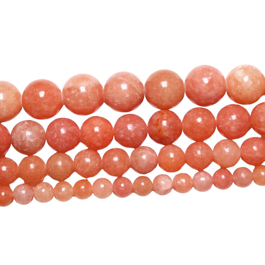 Fil de perle Calcite rouge A