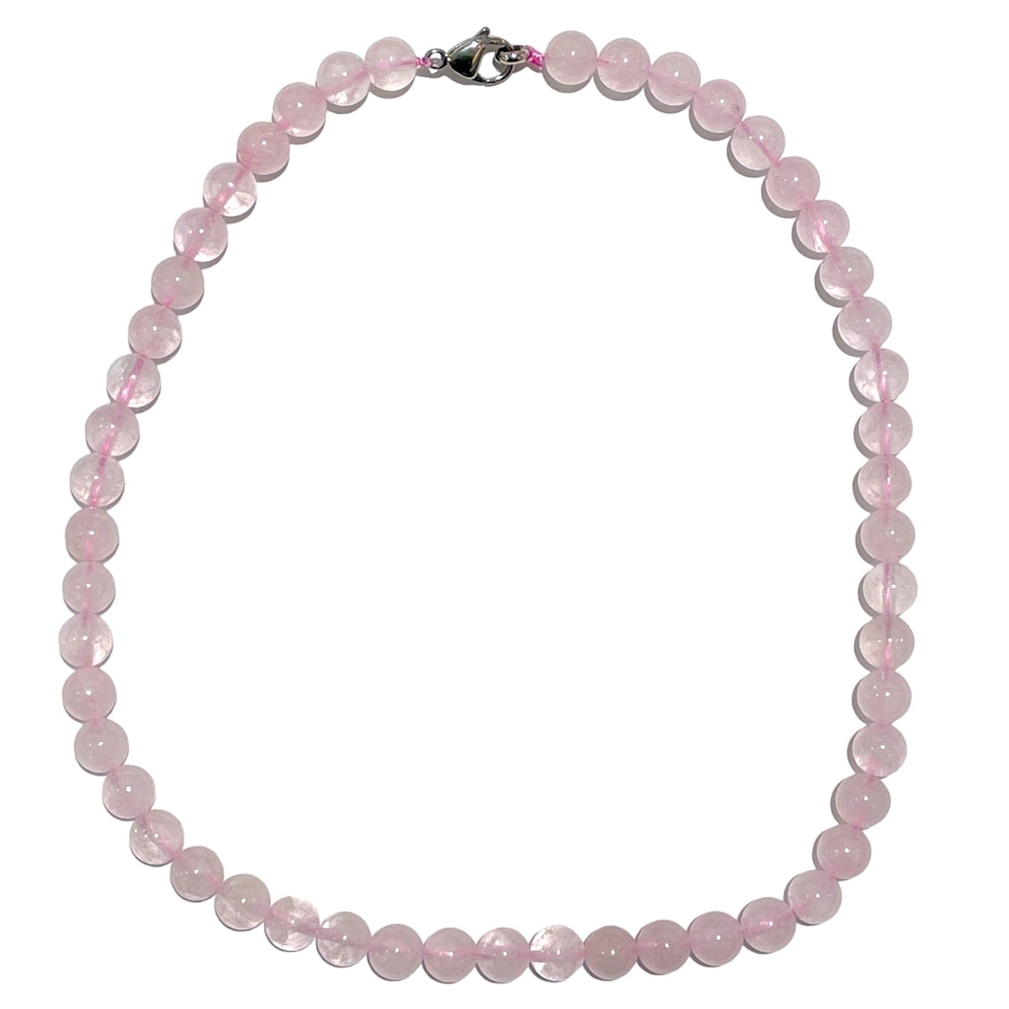 Collier boule Quartz rose