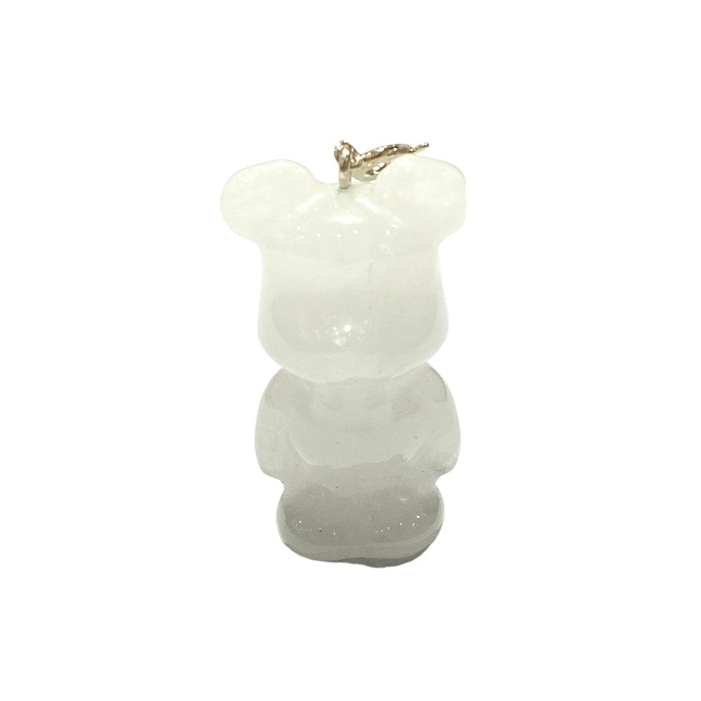 Pendentif nounours en cristal de roche