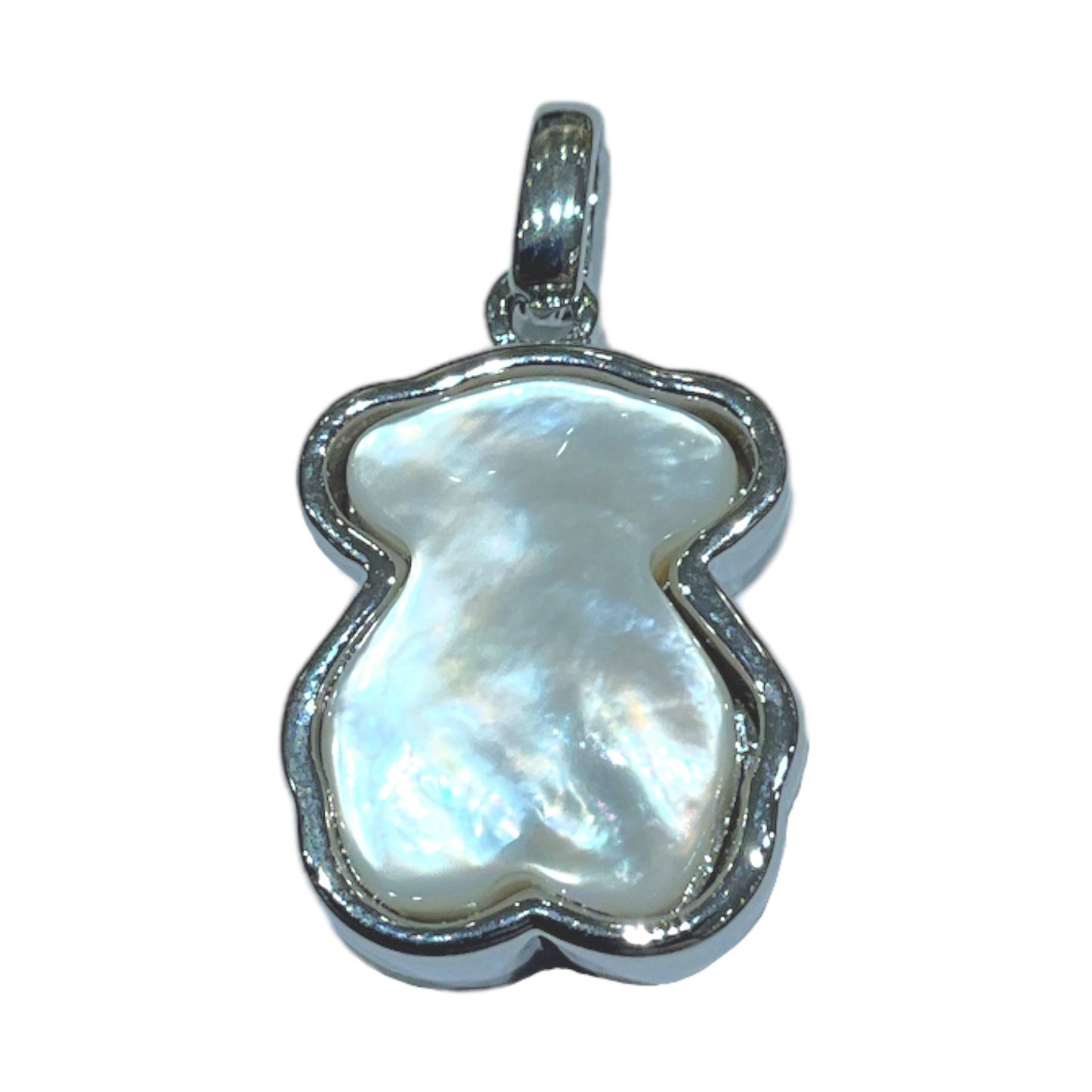 Pendentif nounours nacre