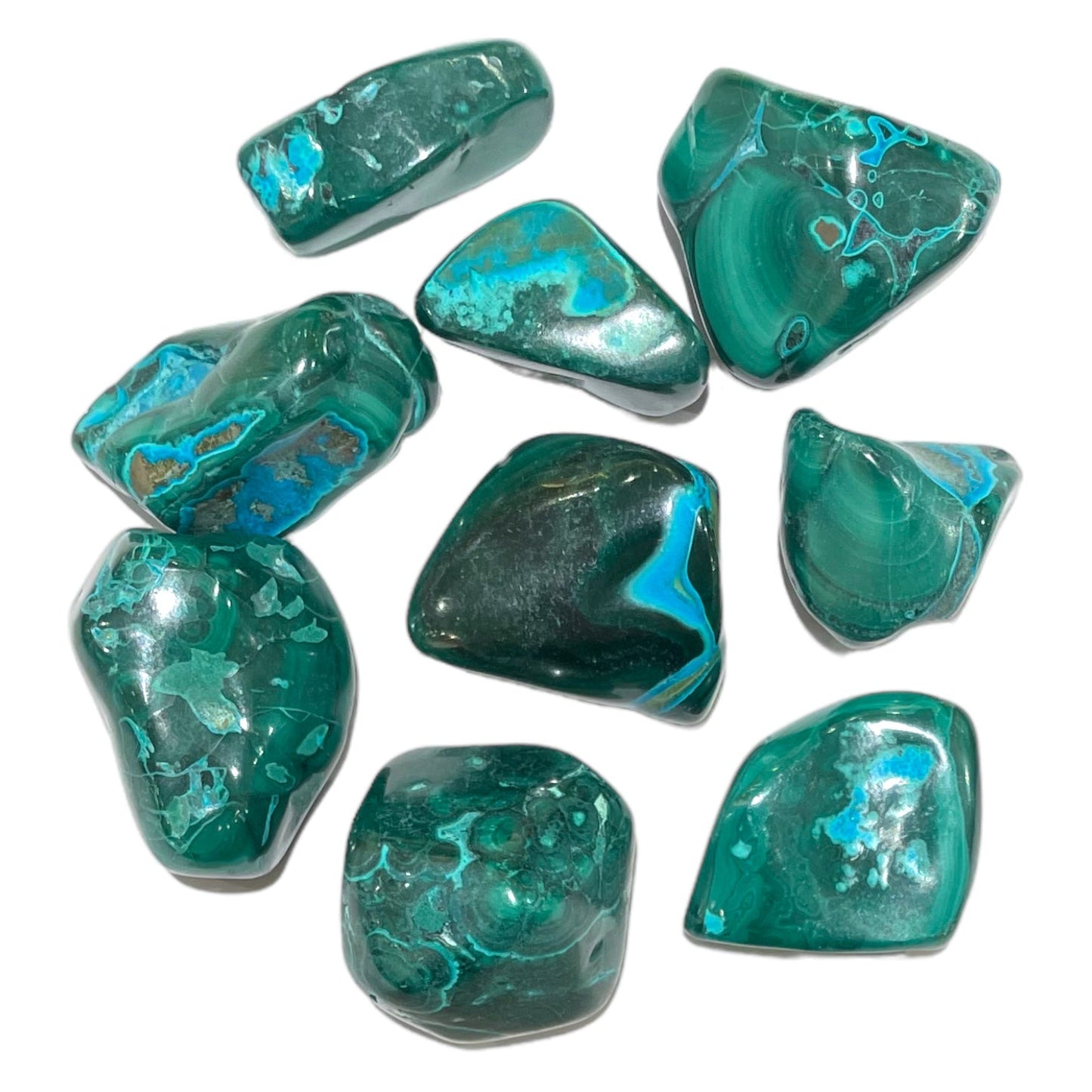 Pierre roulée Malachite Chrysocolle